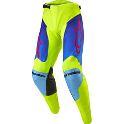 Alpinestars Racer Hoen Pantaloni Motocross, blu-giallo, dimensione 30 per uomo