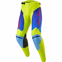 Alpinestars Racer Hoen Pantaloni Motocross, blu-giallo, dimensione 36 per uomo