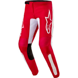 Alpinestars Fluid Lurv Pantaloni Motocross, bianco-rosso, dimensione 40 per uomo