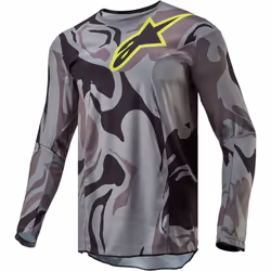 Alpinestars Racer Tactical Maglia Motocross, grigio, dimensione M per uomo