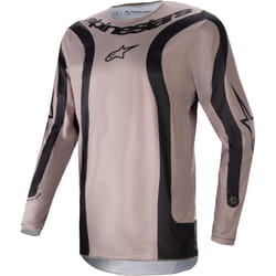 Alpinestars Fluid Lurv Maglia Motocross, nero-marrone, dimensione S per uomo