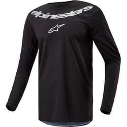 Alpinestars Fluid Graphite Maglia Motocross, nero, dimensione S per uomo
