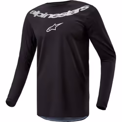 Alpinestars Fluid Graphite Maglia Motocross, nero, dimensione L per uomo - Vista aggiuntiva 2