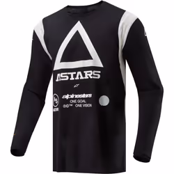 Alpinestars Techdura Maglia Motocross, nero, dimensione S per uomo