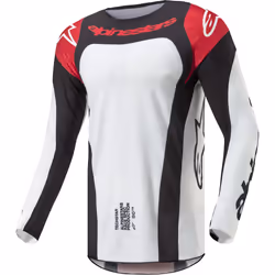 Alpinestars Techstar Ocuri Maglia Motocross, nero-bianco-rosso, dimensione S per uomo