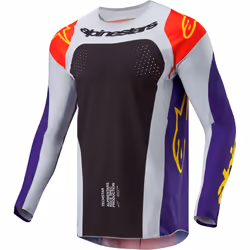 Alpinestars Techstar Ocuri Maglia Motocross, nero-porpora, dimensione XL per uomo