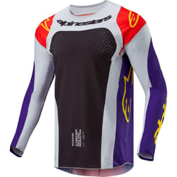 Alpinestars Techstar Ocuri Maglia Motocross, nero-porpora, dimensione XL per uomo