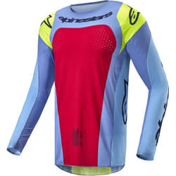Alpinestars Techstar Ocuri Maglia Motocross, rosso-blu, dimensione L per uomo