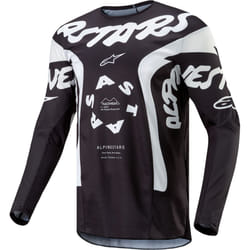Alpinestars Racer Hana Maglia Motocross, nero-bianco, dimensione L per uomo