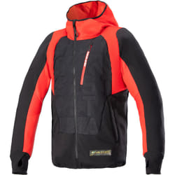 Alpinestars MO.ST.EQ Hybrid Giacca tessile moto, nero-rosso, dimensione 3XL per uomo