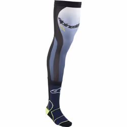 Alpinestars Knee Brace Calze Motocross, blu-giallo, dimensione L XL 2XL per uomo - Vista aggiuntiva 2