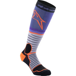 Alpinestars Pro Calze Motocross, nero-porpora, dimensione S per uomo