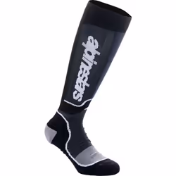 Alpinestars Plus Calze Motocross, nero-grigio, dimensione S per uomo