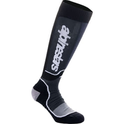 Alpinestars Plus Calze Motocross, nero-grigio, dimensione S per uomo