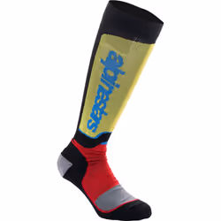 Alpinestars Plus Calze Motocross, nero-rosso-giallo, dimensione S per uomo