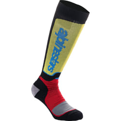 Alpinestars Plus Calze Motocross, nero-rosso-giallo, dimensione S per uomo