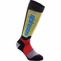 Alpinestars Plus Calze Motocross Giovani, nero-rosso-giallo, dimensione M L