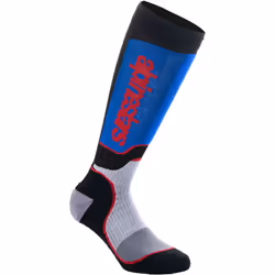 Alpinestars Plus Calze Motocross Giovani, nero-rosso-blu, dimensione M L