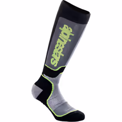 Alpinestars Plus Calze Motocross Giovani, nero-grigio-giallo, dimensione M L