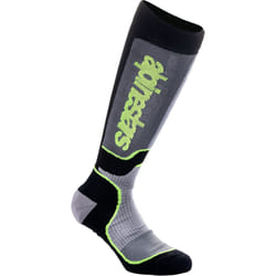 Alpinestars Plus Calze Motocross Giovani, nero-grigio-giallo, dimensione M L