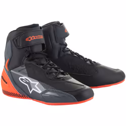 Alpinestars Faster 3 2024 Scarpe da moto traforate, nero-grigio-rosso, dimensione 44 per uomo