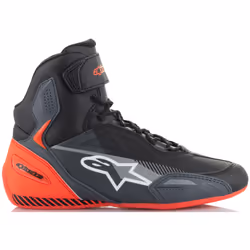 Alpinestars Faster 3 2024 Scarpe da moto traforate, nero-grigio-rosso, dimensione 44 per uomo