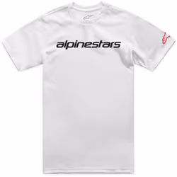 Alpinestars Linear Wordmark 2.0 Maglietta, bianco, dimensione S per uomo