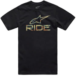 Alpinestars Camo Ride 4.0 Maglietta, nero, dimensione S per uomo