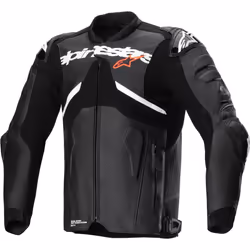 Alpinestars Atem V5 giacca in pelle moto traforata, nero-bianco, dimensione 56 per uomo