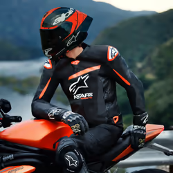 Alpinestars GP Plus R V4 Airflow giacca in pelle moto traforata, nero-rosso, dimensione 56 per uomo