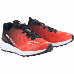 Alpinestars Meta Road V2 Scarpe, nero-bianco-rosso, dimensione 43 per uomo