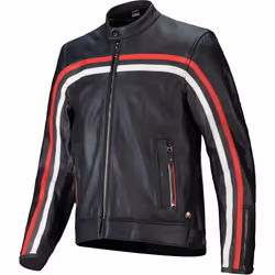 Alpinestars Dyno Giacca di pelle da moto, nero-bianco-rosso, dimensione 3XL per uomo