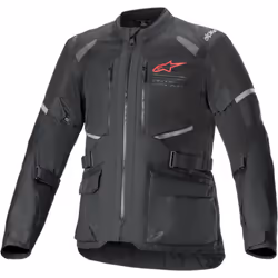 Alpinestars Andes Air Drystar impermeabile Moto Tessile Giacca, nero, dimensione M per uomo