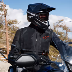 Alpinestars Andes Air Drystar impermeabile Moto Tessile Giacca, nero, dimensione M per uomo