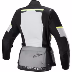 Alpinestars Stella Andes Air Drystar® impermeabile Giacca tessile moto da donna, nero-grigio, dimensione S per donne
