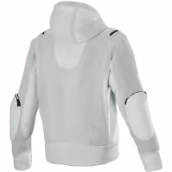 Alpinestars Moflow Air Tech Felpa con cappuccio e zip da moto, grigio, dimensione L per uomo