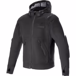 Alpinestars Moflow Air Tech Felpa con cappuccio e zip da moto, nero, dimensione L per uomo - Vista aggiuntiva 2