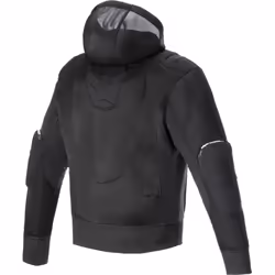 Alpinestars Moflow Air Tech Felpa con cappuccio e zip da moto, nero, dimensione L per uomo - Vista aggiuntiva 3