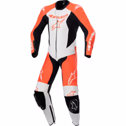 Alpinestars GP Plus V2 Tuta in pelle 1 pezzo per ragazzi, nero-bianco-rosso, dimensione 120