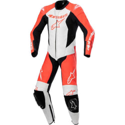 Alpinestars GP Plus V2 Tuta in pelle 1 pezzo per ragazzi, nero-bianco-rosso, dimensione 120