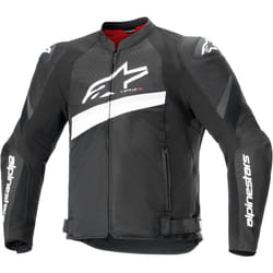 Alpinestars T-GP Plus R V4 Airflow giacca tessile moto traforata, nero-bianco, dimensione S per uomo