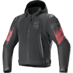 Alpinestars Zaca Air Venom impermeabile Moto Tessile Giacca, nero-rosso, dimensione S per uomo