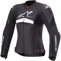 Alpinestars Stella T-GP Plus R V4 Airflow Giacca tessile moto da donna, nero-bianco, dimensione S per uomo
