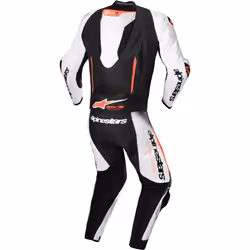 Alpinestars GP-R7 Tuta in pelle da moto in 1 pezzo, nero-bianco-rosso, dimensione 56 per uomo