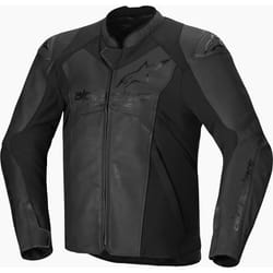 Alpinestars Faster V3 Giacca in pelle da moto, nero, dimensione 60 per uomo