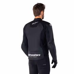 Alpinestars Faster V3 Giacca in pelle da moto, nero-bianco, dimensione 56 per uomo - Vista aggiuntiva 5