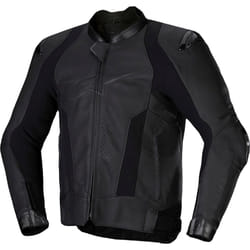 Alpinestars Missile V3 Giacca in pelle da moto, nero, dimensione 52 per uomo