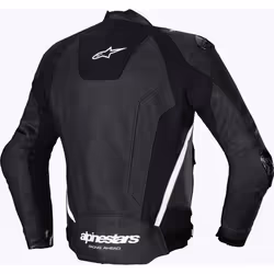 Alpinestars Missile V3 Giacca in pelle da moto, nero-bianco, dimensione 56 per uomo - Vista aggiuntiva 3