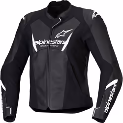 Alpinestars Stella Faster V3 Moto da donna Leather Jacke, nero-bianco, dimensione 42 per donne