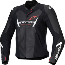 Alpinestars Stella Faster V3 Moto da donna Leather Jacke, nero-bianco-rosa-arancione, dimensione 38 per donne